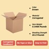 Schliersee 6x6x6 Shipping Boxes Mailers Set, Kraft Corrugated Cardboard Brown