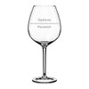 20 oz Jumbo Wine Glass Funny Optimist Pessimist