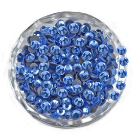 LPBeads 3000 Pieces SS16 Lt Sapphire Hotfix Rhinestones Flatback Round Crystal Glass Rhinestones Gems for Crafts Nail Face Art Clothes Shoes Bags DIY