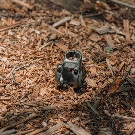 FUNN Nixie Bicycle Stem with 20 mm Riser, Length 40 mm Stem with 31.8 mm Handlebar Clamp, Stem for Mountain Bike, BMX, Road Bike and Gravel Bike (Grey)