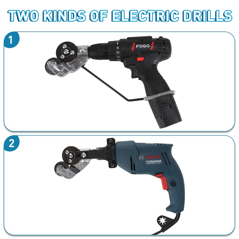 Upgraded Electric Drill Plate Cutter, New Metal Nibbler Drill Cutter