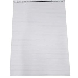 School Smart Chart Tablet, 24 x 32 in, 25 Sheets, 1-1/2 in Skip Line - Case of 2(Combo)