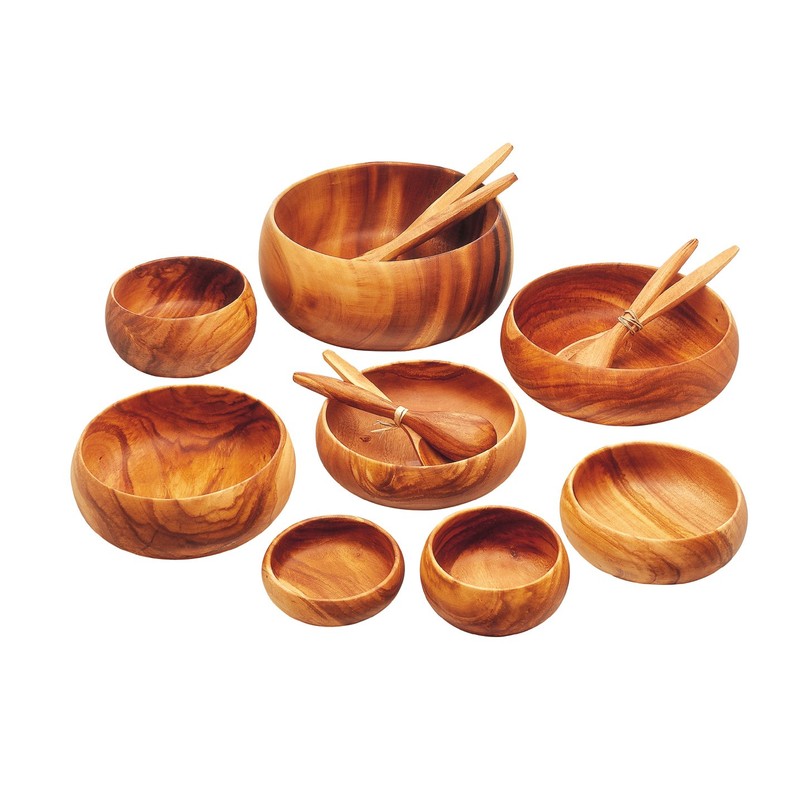 Pacific Merchants Acaciaware 10-Inch Acacia Wood Square Serving Tray