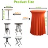 iEventStar 24 inches 24" Highboy Cocktail Round Stretch Spandex Table