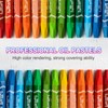 PATIKIL Pink Oil Pastels, 24Pcs Soft Oil Crayons Vibrant and