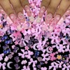 100pcs Pink Bow Flower Nail Charms for Acrylic Nails, 3D