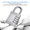ZHEGE 4 Digit Combination Lock for Locker, Gym, School, Outdoor,