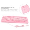 Keyboard USB Wired UltraThin Cute Cartoon for Home Office Laptop