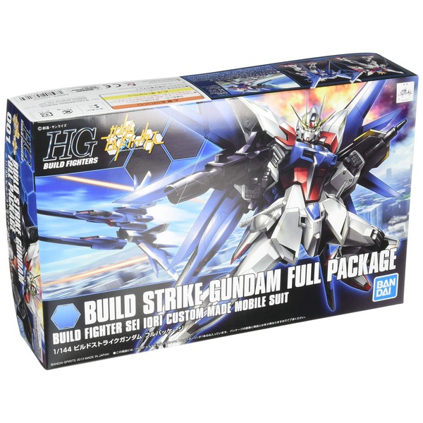 Bandai 1/144 Scale Kit HG Build Fighters 001 Build Strike Gundam Full Package