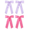 5.5in Big Hot Pink Hair Bow Barrettes for Women Girls