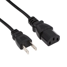 AINEX AC Power Cable Ultra-Slim Straight Type 0.5m ACP-05S-BK
