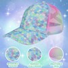 BROMZ Girls Glitter Baseball Cap Kids Ponytail Hat Adjustable Summer