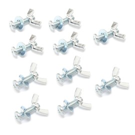 CARPATHEN 110 Screws Made of Stainless Steel Used to Install Outdoor Reinforcement Hardware Collection, Raised Garden Beds, 85 Nuts, Screws + Washers, 25 x Wingnuts, Screws + Washers