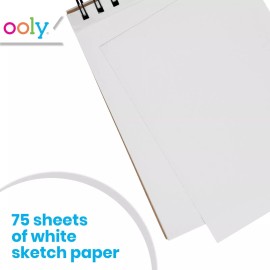 Ooly 75 Sheets White Sketchbook Perforated Acid Free Paper Ideal for Artists