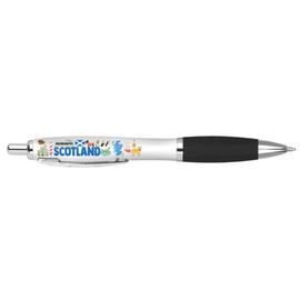DV DESIGN 1 x Scotland Black Pen - Scottish Flag Landmarks Travel Holiday Stationary School Equipment Teacher Friend Girls Boys Birthday #81410
