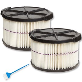 2 Pack 38741 Filter Replacement for Craftsman 4 Gallon Shop Vac Filter, Purple Stripe General Purpose Wet/Dry Vac Filter, for 3 & 4 Gallon Portable Shop Vacuum Model# CMXEVBE17040, part# CMXZVBE38741