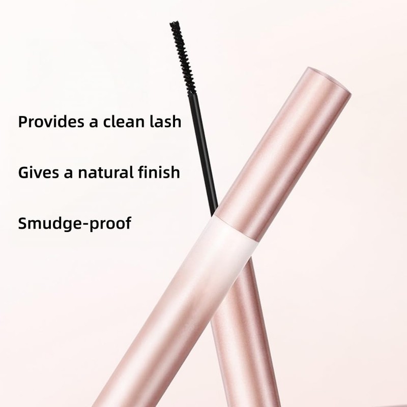 Mascara Mascara with Small Precision Brush for Fine Short Eyelashes,