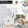 Yeoiat 4 Pcs Dinosaur Cat Shower Curtain Sets Funny Shower