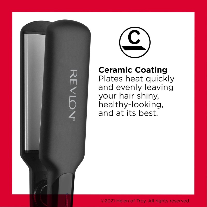 Revlon Essentials 2 Inch Ceramic Flat Iron for All Hair