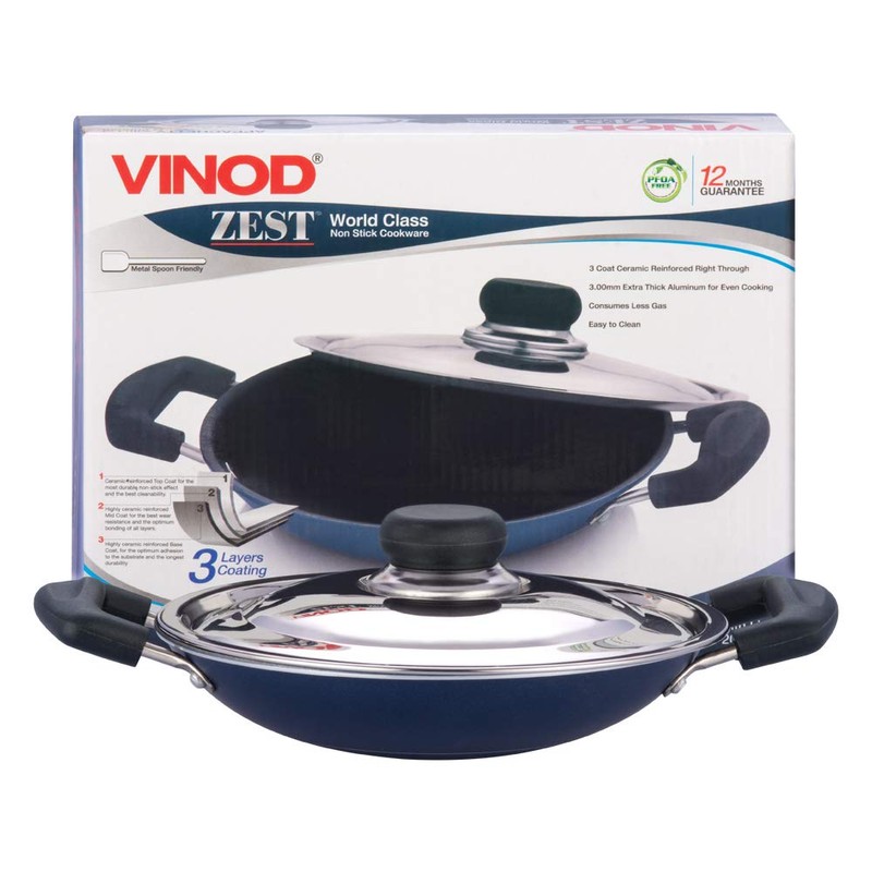 Tabakh by Vinod Appachetty Non Stick Appam Pan with Stainless