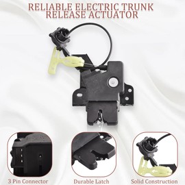 GrteRokky Rear Tailgate Trunk Latch Lock Actuator Compatible for 2004-2011 Ford Crown Victoria & Mercury Grand Marquis, 2004 Mercury Marauder,Replaces 937671 4W7Z5443200AA 6W7Z5443200A 7W7Z5443200A