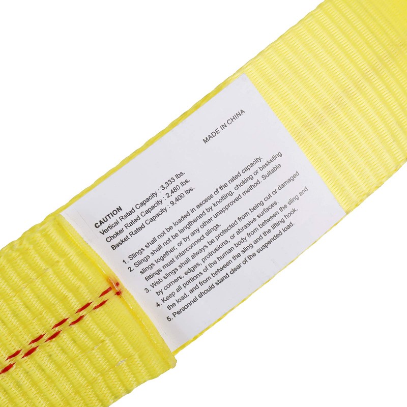 Toolly 2 Pack 6' x 2" Lift Sling Straps for