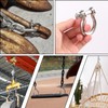 Biugaaufai 18 PCS 3/8 Inch D Ring Shackles, 304 Stainless