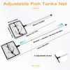 Aquarium Fischnetz mit ausziehbarem Griff Mini Aquarium Kescher Net Klein