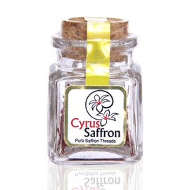 Cyrus Saffron Powder, 100% Pure 22 Karat Saffron Powdered Sargol Powdered (1 Gram) [SUPER NAGIN]-