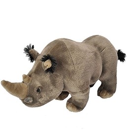 Wild Republic Realistic Rhinoceros Plush Cuddlekins 18156