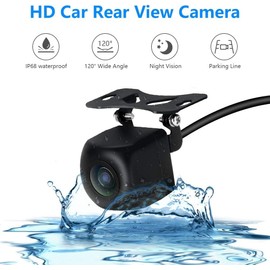 Backup Camera AHD 720P Wide Angle Reversing Camera Clear Night Vision IP69 Waterproof Reverse Rear View Camera for Car Vehicle, Trucks, RV, SUV,Van