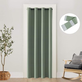 Sage Green Tapestry Curtains for Spring Decor Kitchen Door Screen,Divider Doorway Laundry Room Curtains for Bathroom Pantry Bedroom Living Dining Bath/Shower Aesthetic,80 Inch Length,Light Green