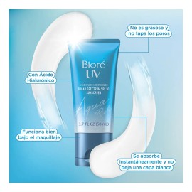 Bioré Aqua Rich Crema Facial Ácido Hialurónico Spf50 Piel Mixta 50ml