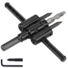 Free Cone Flexible Cone for Charging Drills for Carpentry 1 Piece Set Carbide Circular Cutting Circle Cutter Diameter 1.2 - 4.7 inches (30 - 120 mm) Adjustable Cutting Hole Wood/Density Board/Composite Board/Plastic/Cutting Craft Tools/Drilling Construct