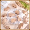 Lvefyti Pack of 12 Wooden Cabinet Knobs for Children's Room,