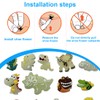 NOPKESV 12 PCS Shoe Charms, Dinosaur Shoe Pins Cartoon Shoe
