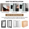 SUNOYA Fridge Lock with Code No Drilling, 2 Pieces High