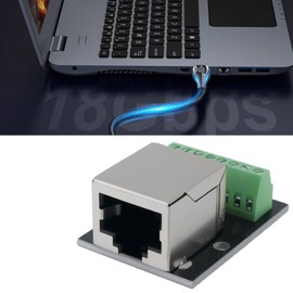 Be In Your Mind 4x RJ45 Ethernet Single Female Terminal Connector 2.54mm Pitch 8-Pin RJ45 Ethernet Terminal Block Adapter