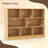 SILKYDRY 8 Cubes Organizer Bookcase, 3-Tier Open Bookshelf, Horizontal Storage