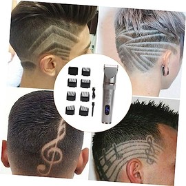 GALPADA Clippers for Men Cordless USB Rechargeable Hair Trimmer with Speed Silver Barber Tool for Home Haircut and Precise Beard Grooming