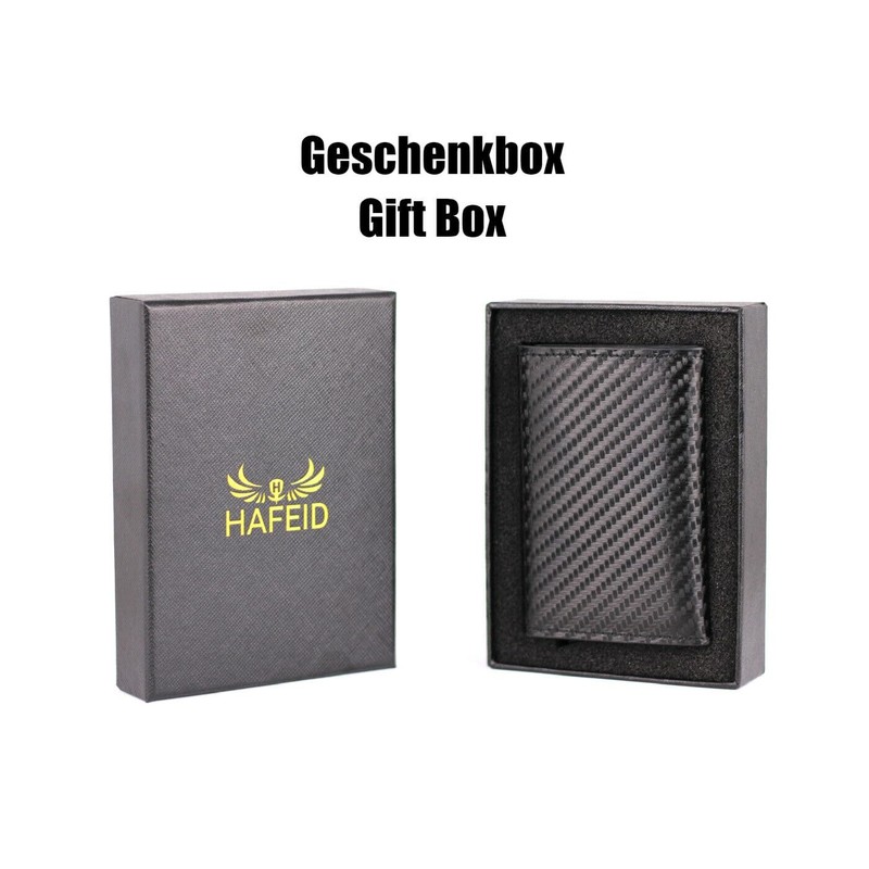 HAFEID Card Case with Coin Compartment, RFID Blocker, Magnet and