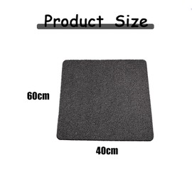 Ruikcoll Loofah Bath Mat, Shower Mat, Non-Slip, Soft Comfort Shower Mats, Bath Mat, Shower Mat, Non-Slip, Families, Children & Seniors (60 x 40 cm, Black)