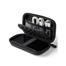 UGREEN Organizador Portátil, Bolsa para Disco Duro Externo 2.5" Accesorios Electrónicos con Doble Capa Acolchada, Estuche para Cables USB, Auriculares