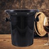 DOITOOL Black Wine Spittoon Dump Bucket with Double Handles 8.3