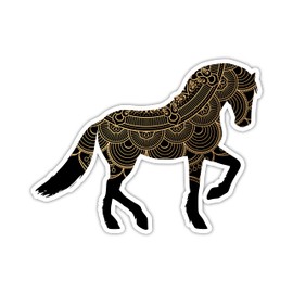 Mandala Horse Vinyl Sticker Auto Car Truck Wall Laptop | Sticker | 5.5" Wide