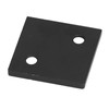 5Pcs Profile End Caps Double Slots Aluminum Alloy Cover Plate