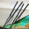 Hand Carved Ebony Chopsticks (1 Pair; Large Size: 9.3 inches