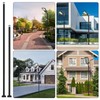 Koiyingnote 10FT Outdoor Solar Street Light Pole, Heavy Duty Galvanized