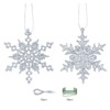 Pack of 36 Snowflake Pendants, Christmas Decoration