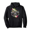 Throwback Color Explosion Boom box Retro 80s Gift Idea Pullover